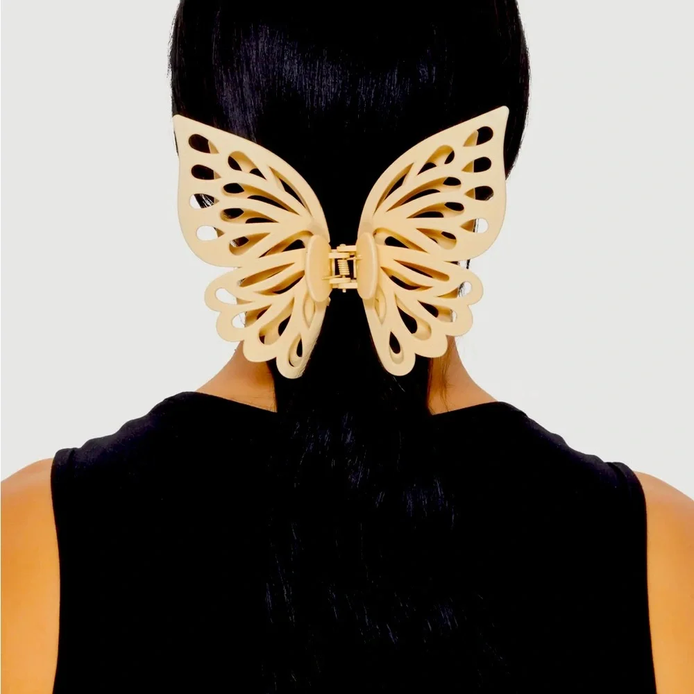Butterfly Hair Clip in Gold